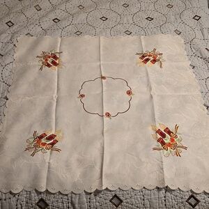 German Table Linen Candle Theme 29 x 29 inches